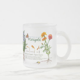 Gardener's teatime mug / herbs no2 フロストグラスマグカップ