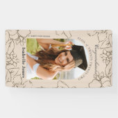 Gardeniaフローラアルチタンフォト卒業バナー 横断幕 (横)