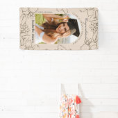 Gardeniaフローラアルチタンフォト卒業バナー 横断幕 (インサイチュ)