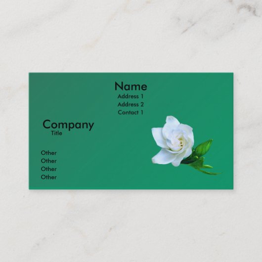 Gardenia 名刺 (正面)