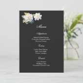Gardenia Floral Menu Card メニュー (スタンド正面)