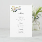 Gardenia Floral Menu Card メニュー (スタンド正面)