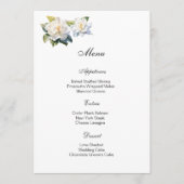 Gardenia Floral Menu Card メニュー (正面)