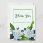 Gardenia Flowers Thank You Message Card 招待状 (正面)