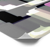 "Gardenias"幾何学芸術 ポスター (角)