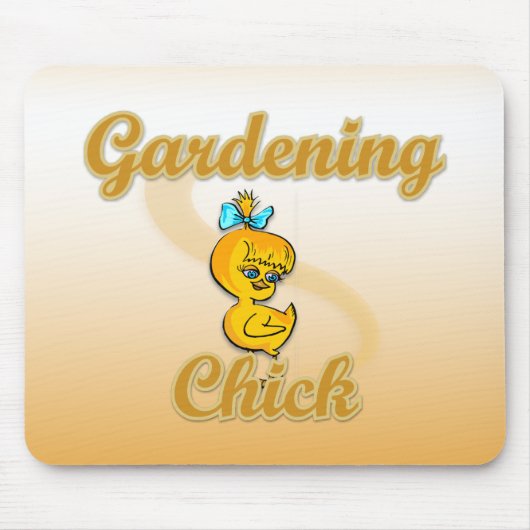 Gardening Chick マウスパッド (正面)