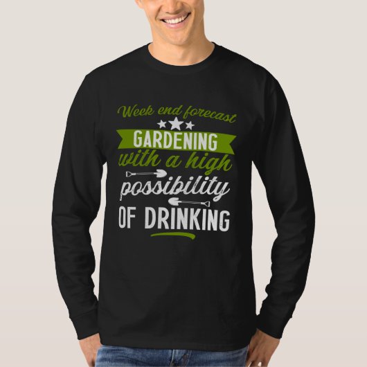 Gardening   gardener outfit drinking men  1 tシャツ (正面)
