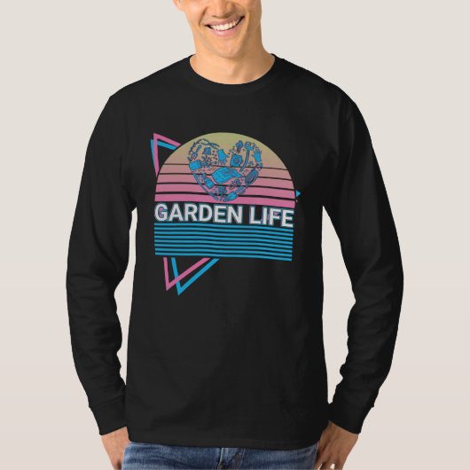 Gardening Gardener Retro Garden Life Tシャツ (正面)