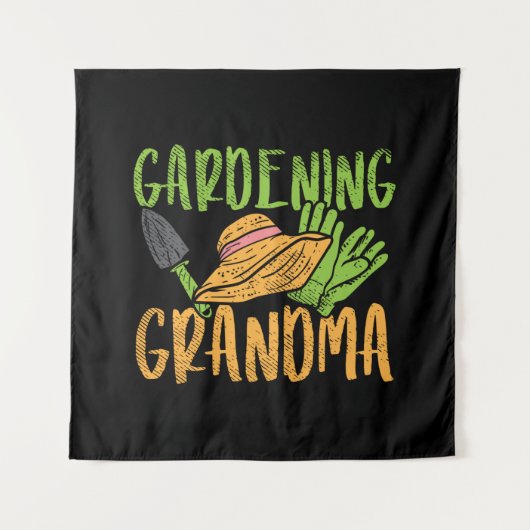 Gardening Grandma タペストリー (正面)