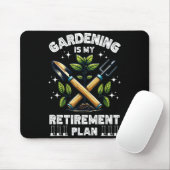 Gardening Is My Retirement Plan Funny For Garden L マウスパッド (マウス)