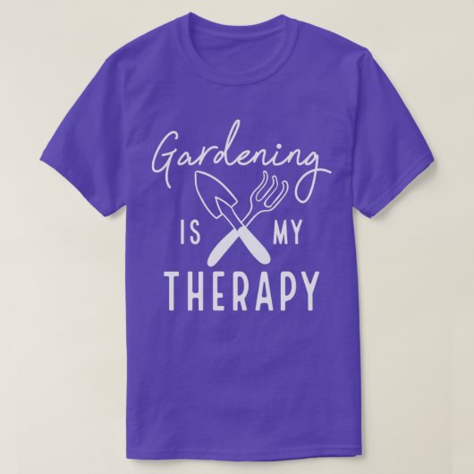 Gardening Is My Therapy        (4)  Tシャツ (デザイン正面)