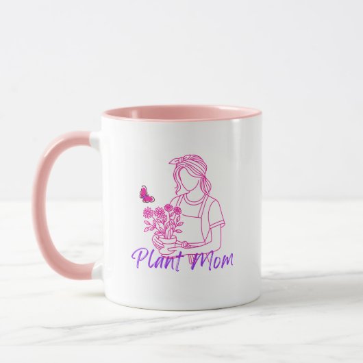 Gardening "Plant Mom" Coffee Mug  マグカップ (左)