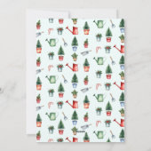 Gardening Santa Merry Christmas Vegetable Garden シーズンカード (裏面)