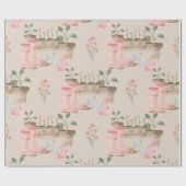 Gardening Tools & rowel Watering Gardener ラッピングペーパー (フラット)