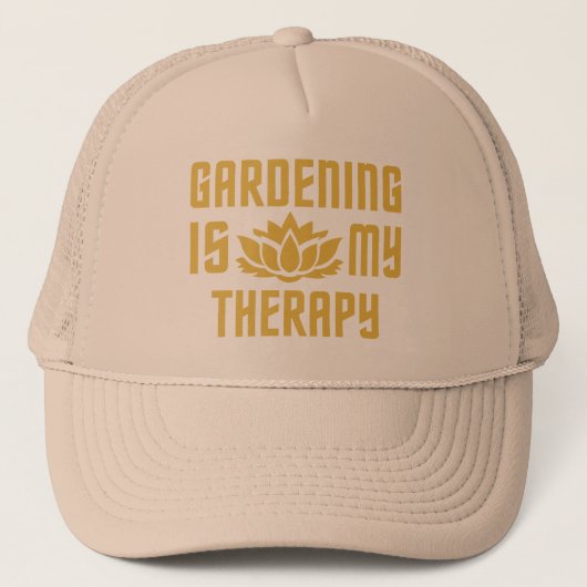 Gardening trucker hats キャップ (正面)