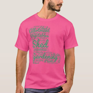 Gardening Word Cloud Allotment Gardener Gardening Tシャツ