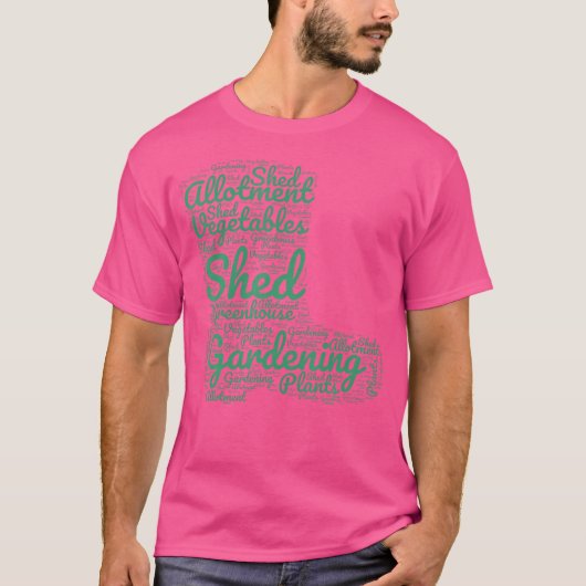 Gardening Word Cloud Allotment Gardener Gardening Tシャツ (正面)
