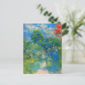 Gardenpath in Mezy by Berthe Morisot ポストカード (スタンド正面)