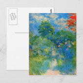 Gardenpath in Mezy by Berthe Morisot ポストカード (正面/裏面)
