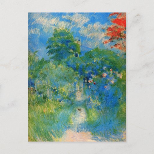 Gardenpath in Mezy by Berthe Morisot ポストカード (正面)