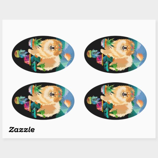 GARDENS MAKE MEスマイルの大きな楕円形のステッカー 楕円形シール (シート)