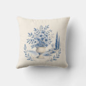 Gardens Syracuse Blue Floral Urn Cushion クッション (裏面)