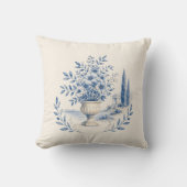 Gardens Syracuse Blue Floral Urn Cushion クッション (正面)
