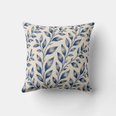 Gardens Syracuse Blue Foliage Pattern Cushion クッション (裏面)
