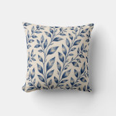 Gardens Syracuse Blue Foliage Pattern Cushion クッション (正面)
