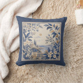 Gardens Syracuse Coastal Landscape Cushion クッション (ブランケット)