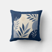 Gardens Syracuse Ivory Blue Foliage Cushion クッション (裏面)