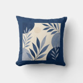 Gardens Syracuse Ivory Blue Foliage Cushion クッション (正面)
