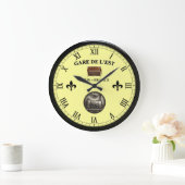 Gare de L'Est to Parisフランス～アップライトピアノ～ ラージ壁時計 (ホーム)