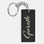 Gareth Name whitegold Schlüsselanhänger Anhänger キーホルダー (正面左)