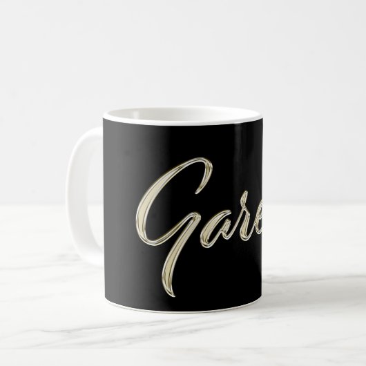 Gareth Name whitegold Tasse Teetasse Kaffeetasse コーヒーマグカップ (正面左)
