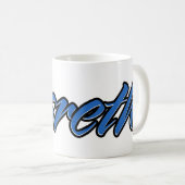 Gareth Vorname Name blue Tasse Kaffeetasse コーヒーマグカップ (正面右)