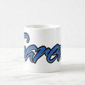 Gareth Vorname Name blue Tasse Kaffeetasse コーヒーマグカップ (中央)