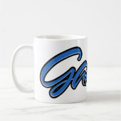 Gareth Vorname Name blue Tasse Kaffeetasse コーヒーマグカップ (左)