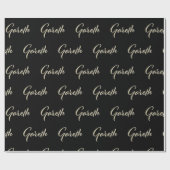 Gareth Vorname Name edles Geschenkpapier Papier ラッピングペーパー (フラット)