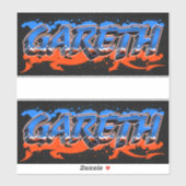 Gareth Vorname Name Graffiti Aufkleber Sticker シール (シート)