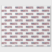 Gareth Vorname Name USA US Geschenkpapier Papier ラッピングペーパー (フラット)