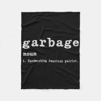 Garge Noun Hardworking American Trump 2024 Support フリースブランケット