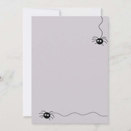 Gargoyle Halloween Party Invitation 招待状 (裏面)