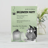 Gargoyle Halloween Party Invitation 招待状 (スタンド正面)
