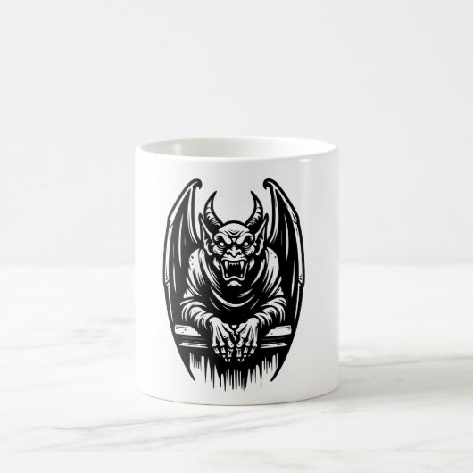 Gargoyle Illustration Mug コーヒーマグカップ (中央)