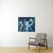 Gargoyle In Gothic City At Night タペストリー (インサイチュ(横))