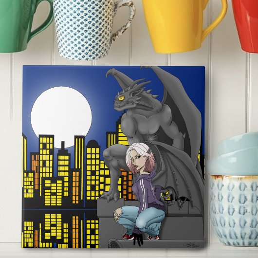 Gargoyle Urban Fantasy Cityscape タイル