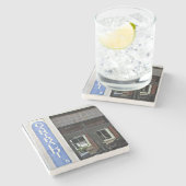 Garibaldiのカフェ、サバンナ、ジョージアの大理石のコースター ストーンコースター (横)