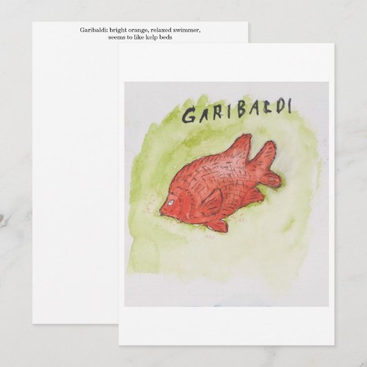 Garibaldi Greeting Card 招待状 (正面/裏面)