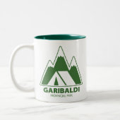 Garibaldi Provincial Park Mountains Camping ツートーンマグカップ (左)